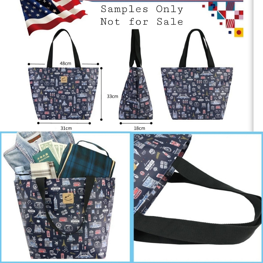 Waterproof Shiba Large Travel Tote Shoulder Bag - Picture 3 of 12